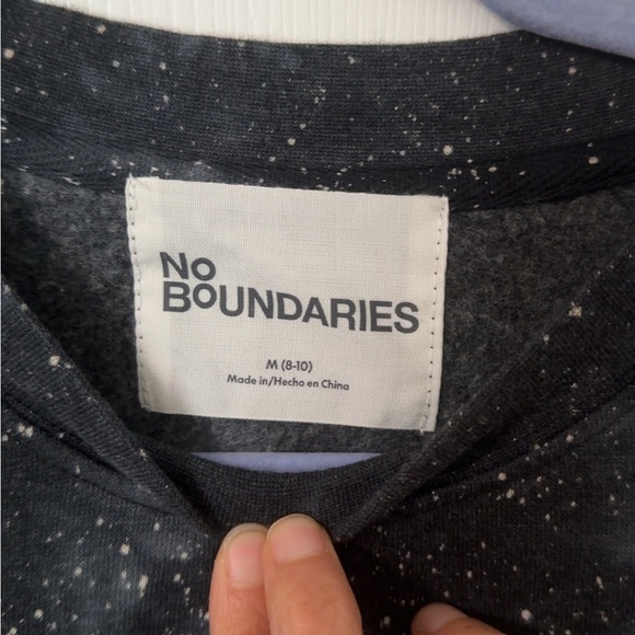 Black and White Galaxy Print Sweatshirt - Picture 2 of 7